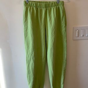Brandy Melville green sweat pant